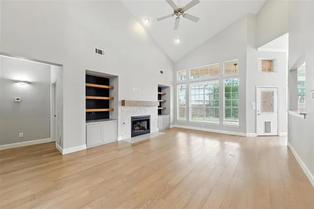 a view of livingroom with hardwood floor and window