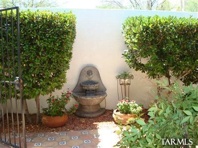 9985 North Desert Sky Road Oro Valley, AZ 85737 - Photo 6 of 43 a front view of a house with a yard and plant in front of it