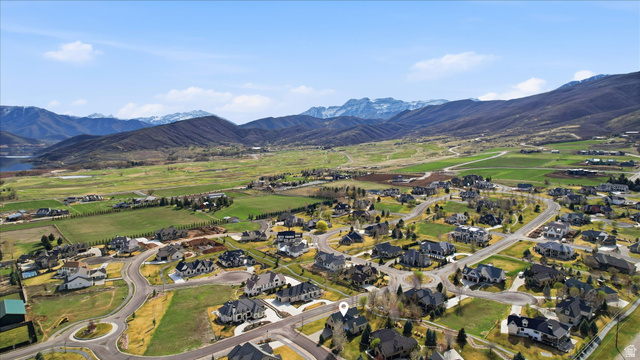930 Price Farm Court Midway, UT 84049 - Photo 40 of 42 Aerial view Mt. Timp and surrounding area, note white pin showing property location