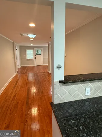 a view of an empty room