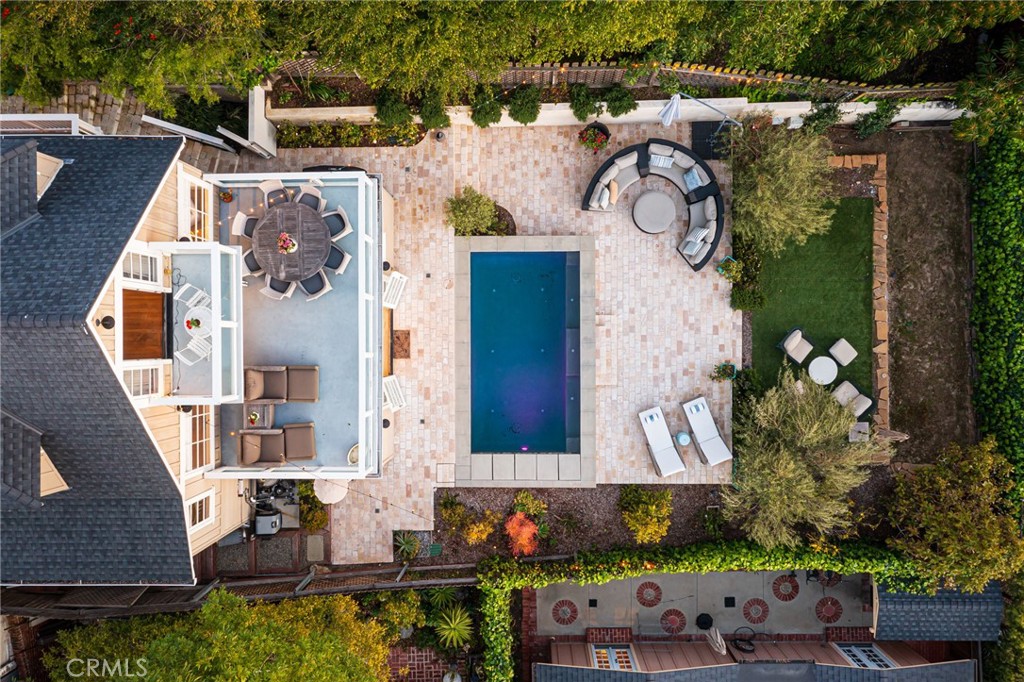 865 Fen Way Laguna Beach, CA 92651 - Photo 2 of 27 an aerial view of residential house with outdoor space and swimming pool