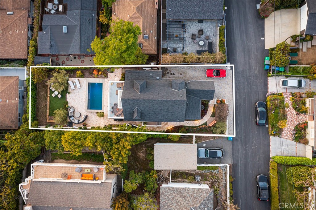 865 Fen Way Laguna Beach, CA 92651 - Photo 25 of 27 an aerial view of a house with outdoor space