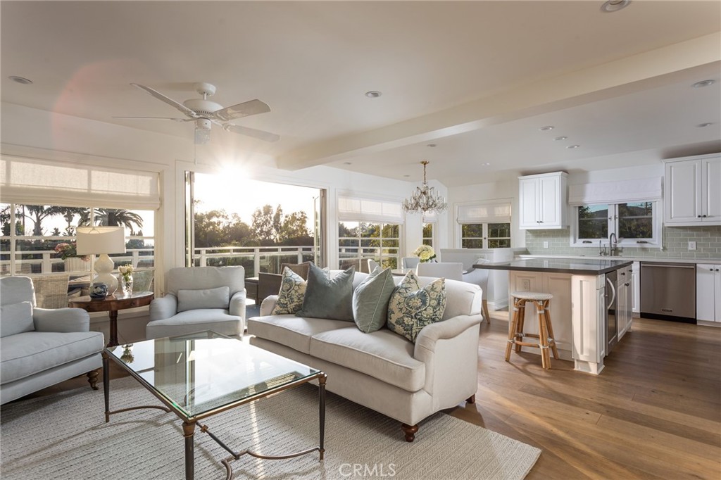 865 Fen Way Laguna Beach, CA 92651 - Photo 5 of 27 a living room with furniture and a view of kitchen