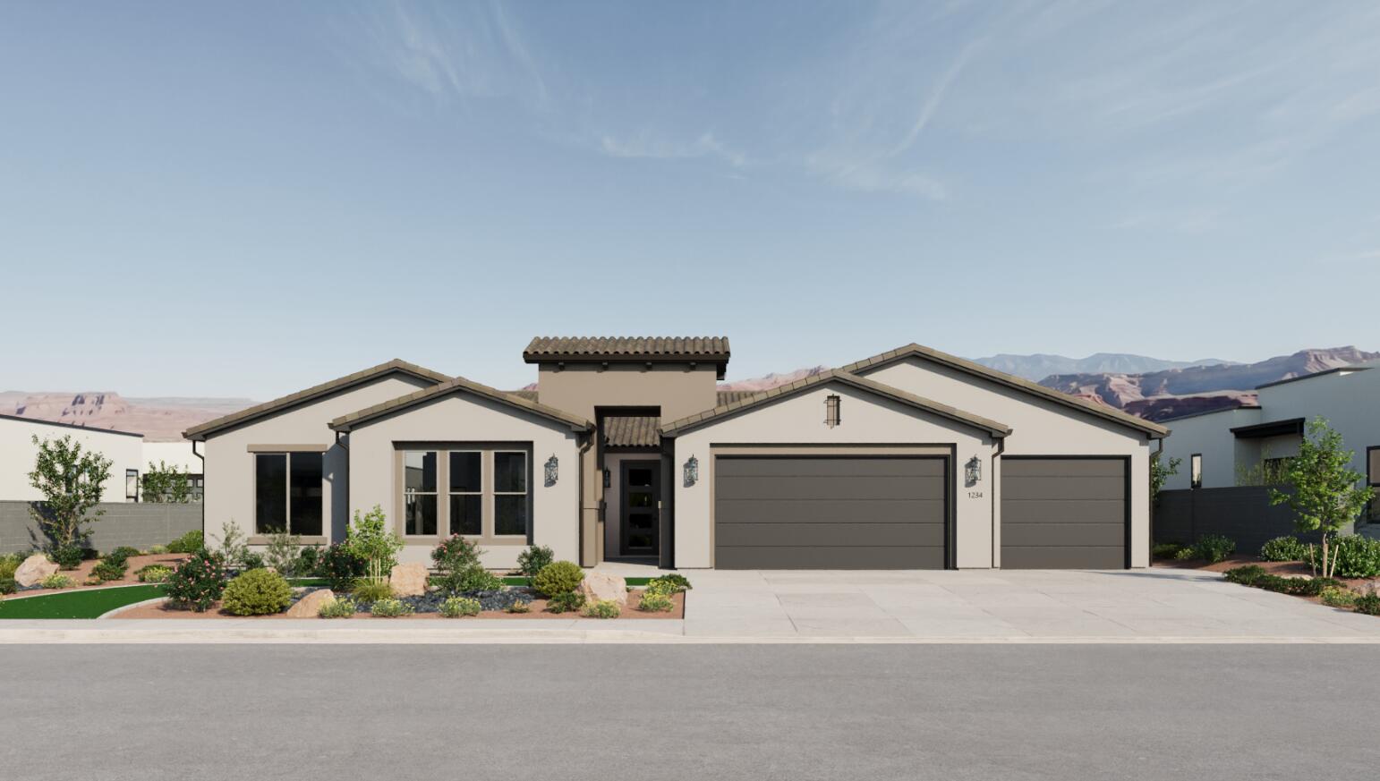 Hera Heights, Unit 104 Hurricane, UT 84737 - Photo 13 of 14 *Rendering* The Atlas II Floorplan - Spanish Color Scheme D Elevation