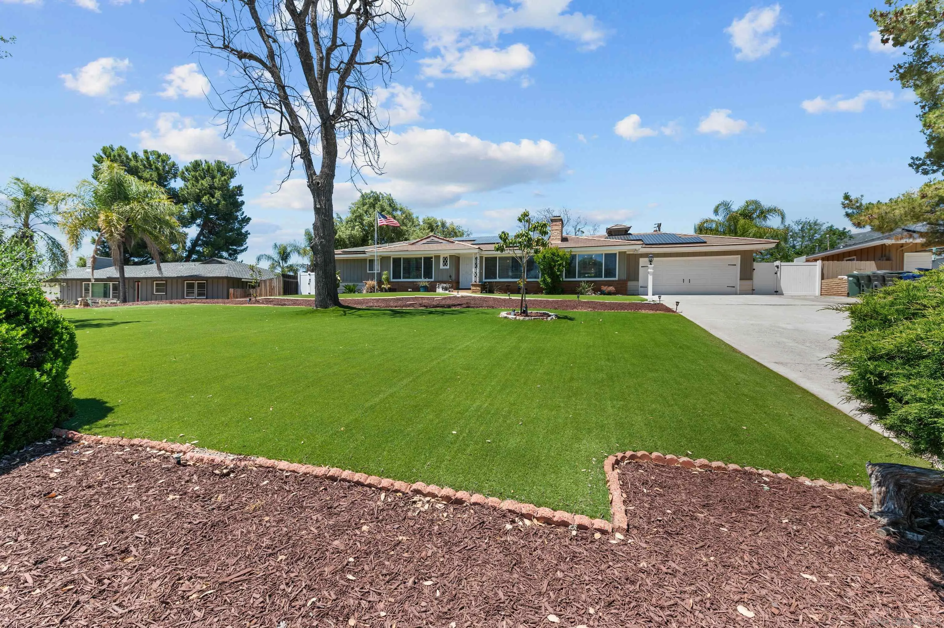 2950 Olive View Road Alpine, CA 91901 - Photo 25 of 29 a view of a garden with a house in the background