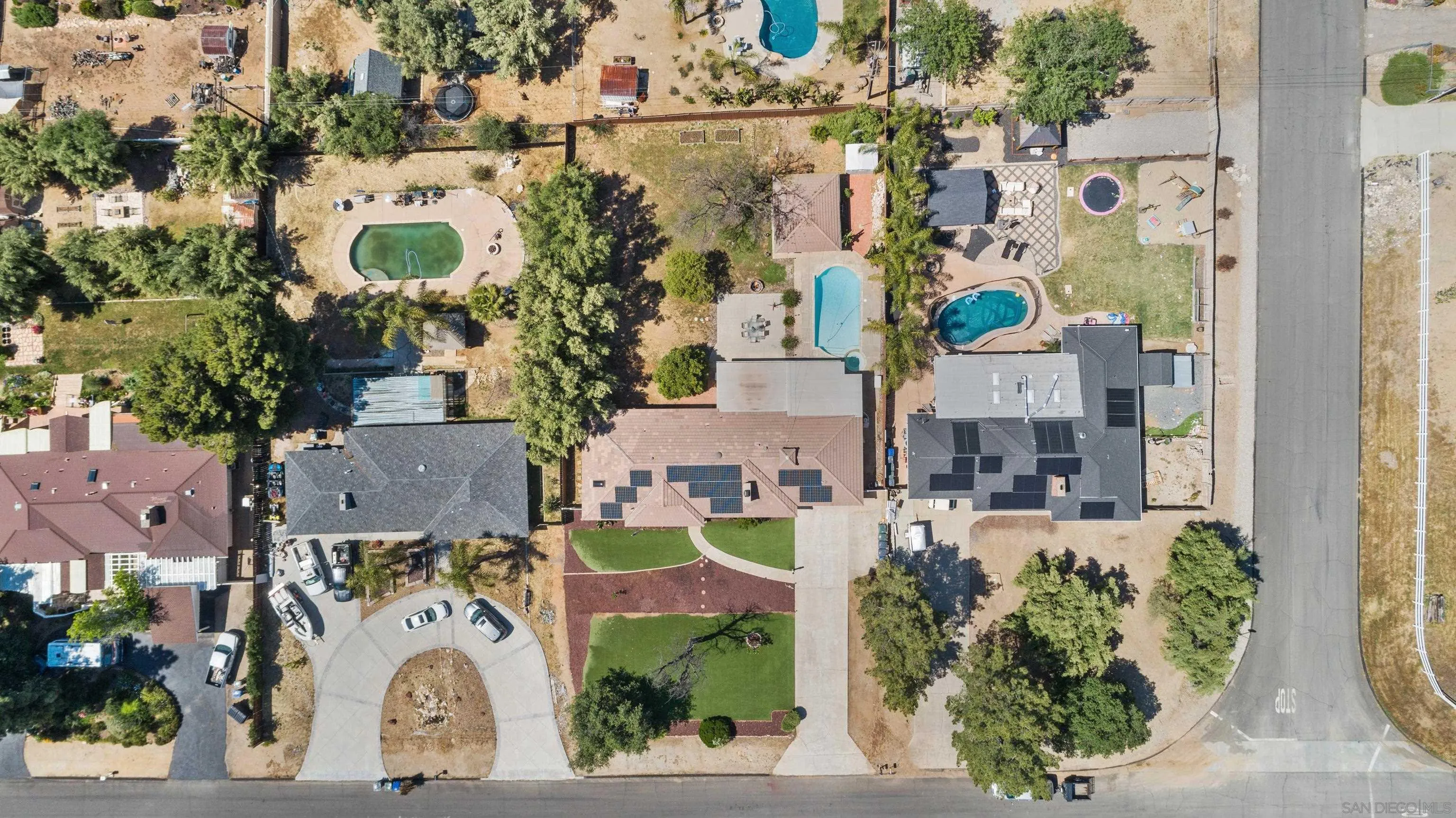 2950 Olive View Road Alpine, CA 91901 - Photo 26 of 29 an aerial view of residential houses with outdoor space