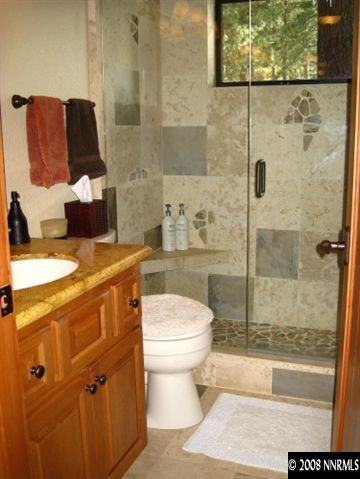 161 Chimney Rock Road Stateline, NV 89449 - Photo 5 of 6 a bathroom with a toilet and a shower