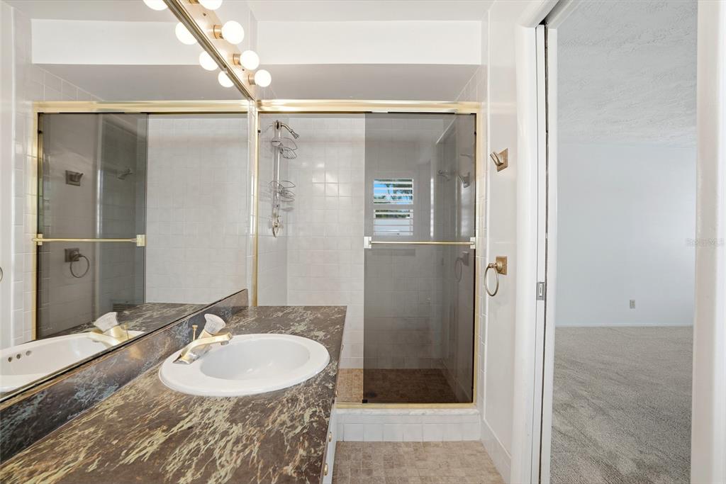 9760 136th Street Seminole, FL 33776 - Photo 30 of 41 a bathroom with a sink and mirror