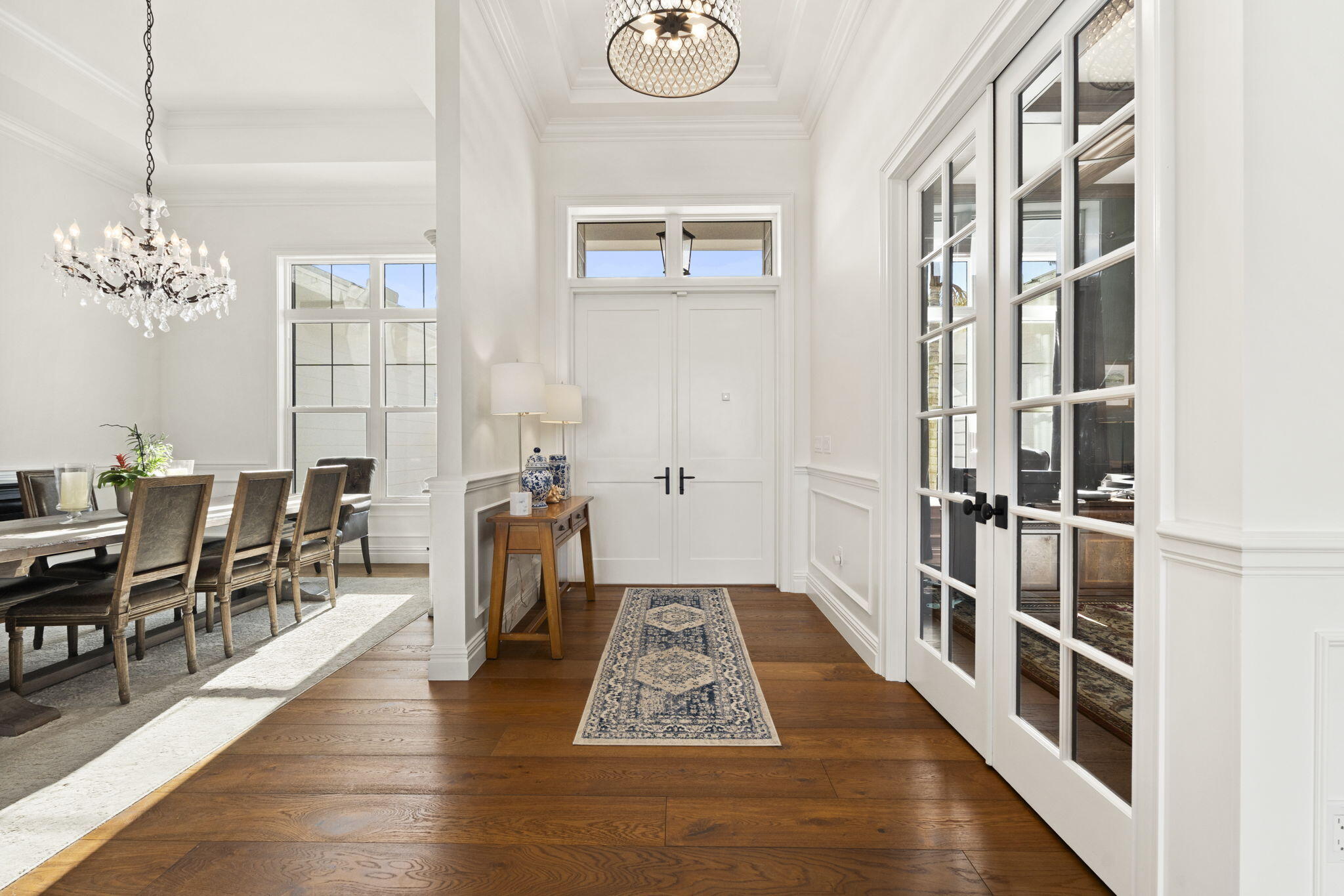 54 South Sewalls Point Road Sewall's Point, FL 34996 - Photo 8 of 68 a view of a hallway with furniture and wooden floor
