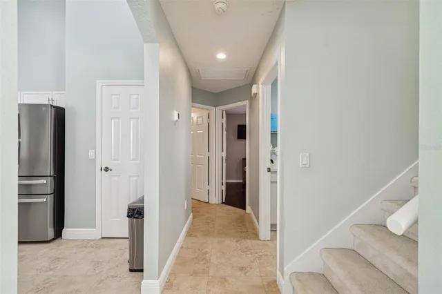 a bathroom with a tub and a sink