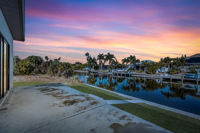 a view of a lake with a mountain in the background