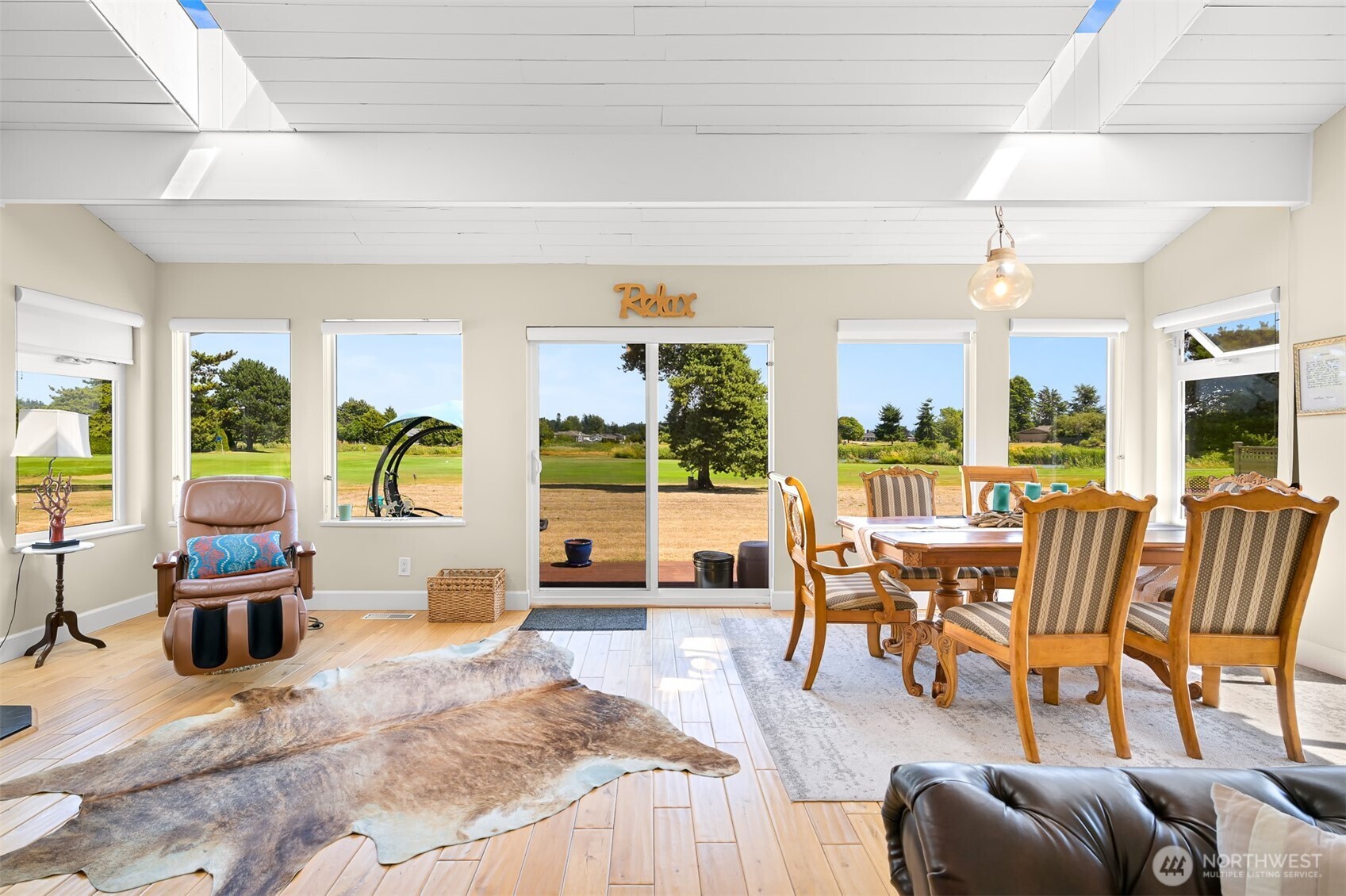 8192 Sehome Road Blaine, WA 98230 - Photo 2 of 40 a living room with furniture and a large window