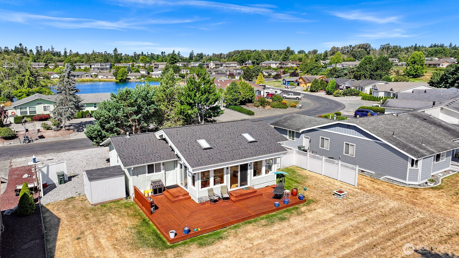 8192 Sehome Road Blaine, WA 98230 - Photo 28 of 40 an aerial view of residential houses with outdoor space
