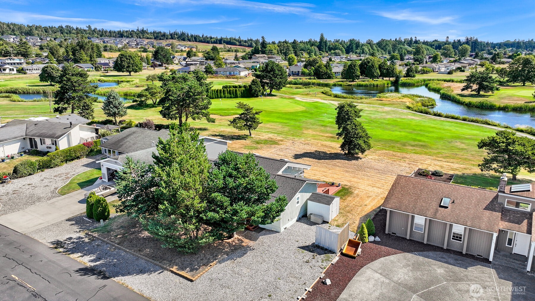 8192 Sehome Road Blaine, WA 98230 - Photo 30 of 40 an aerial view of a houses with a yard