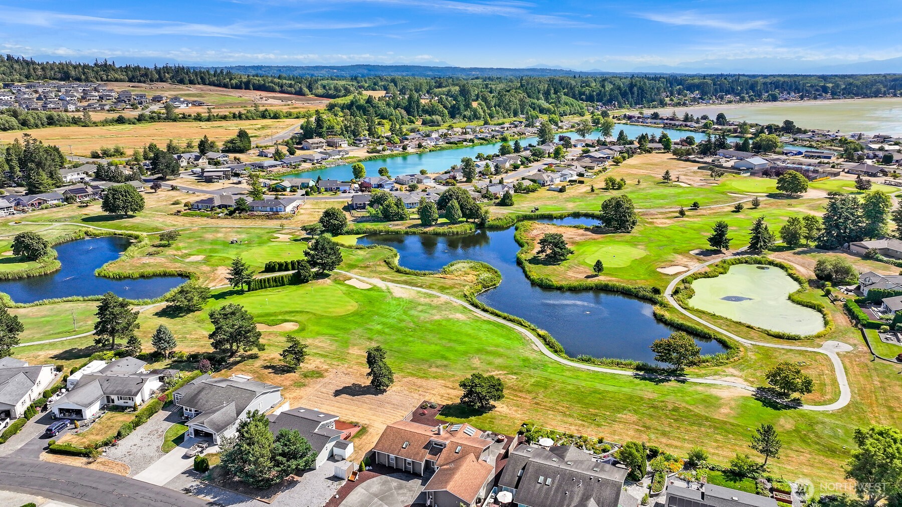 8192 Sehome Road Blaine, WA 98230 - Photo 35 of 40 an aerial view of residential houses with outdoor space