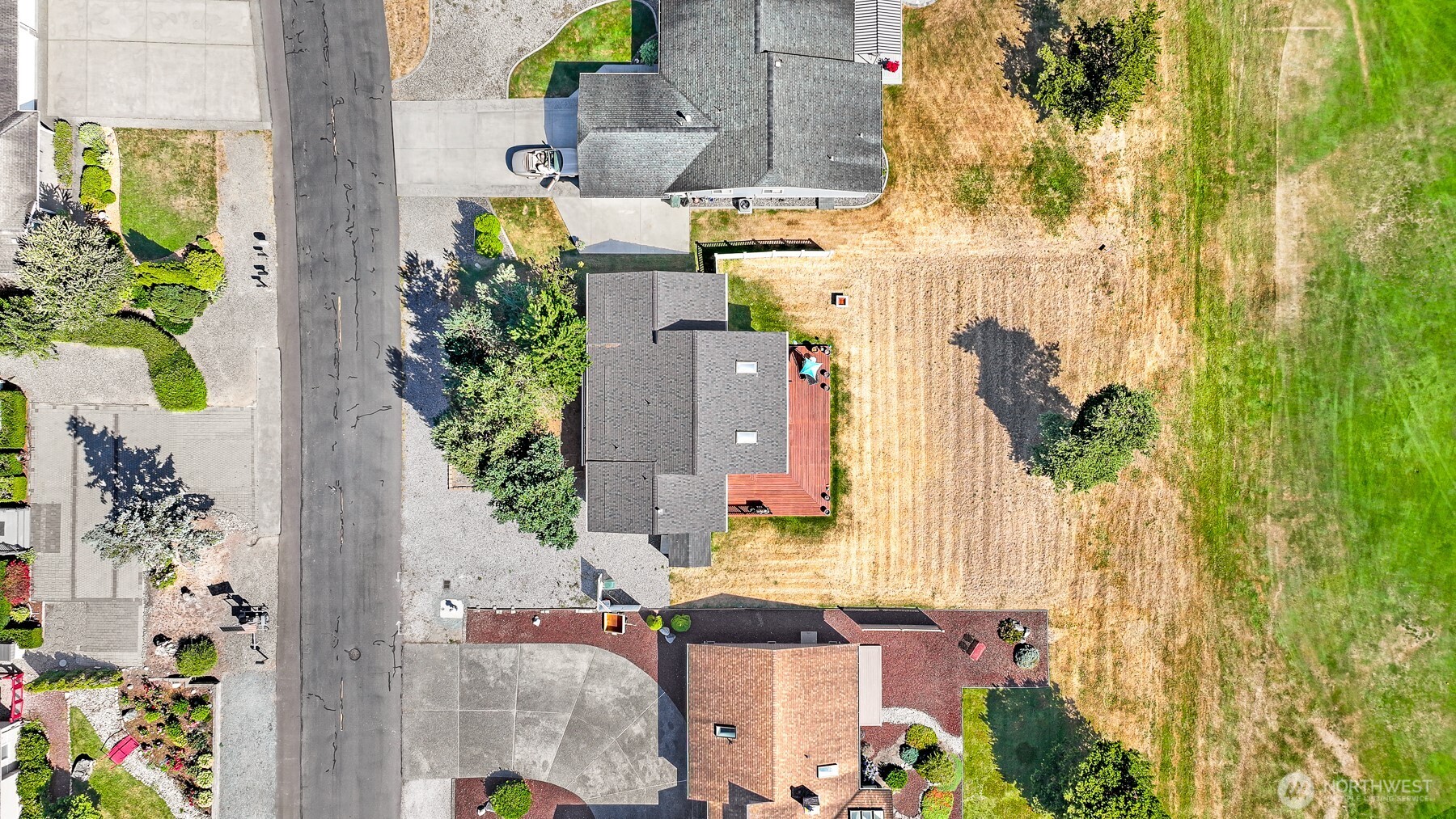 8192 Sehome Road Blaine, WA 98230 - Photo 40 of 40 an aerial view of residential houses with outdoor space