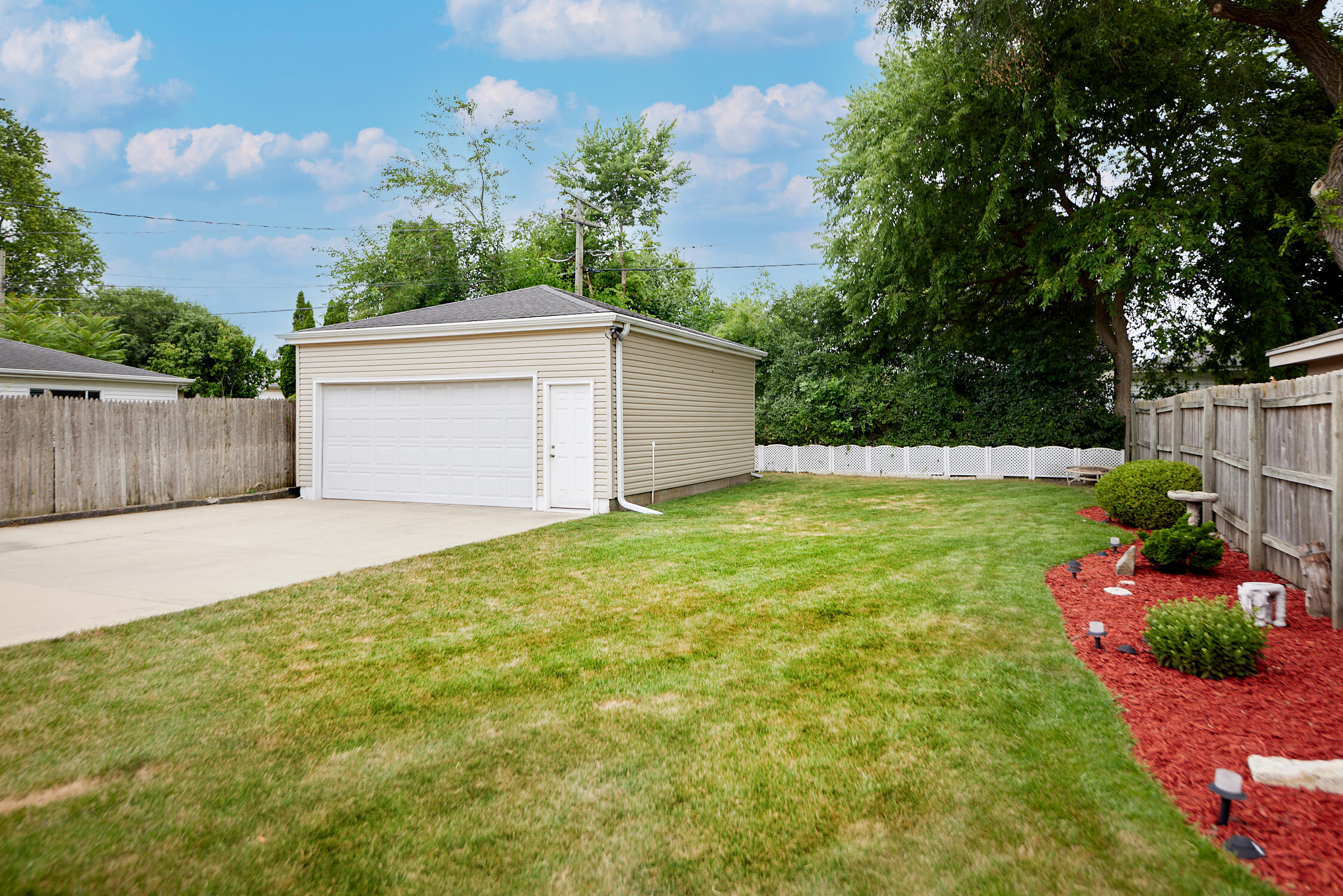 2822 Orchard Street Racine, WI 53405 - Photo 27 of 27 Backyard w/ Garage