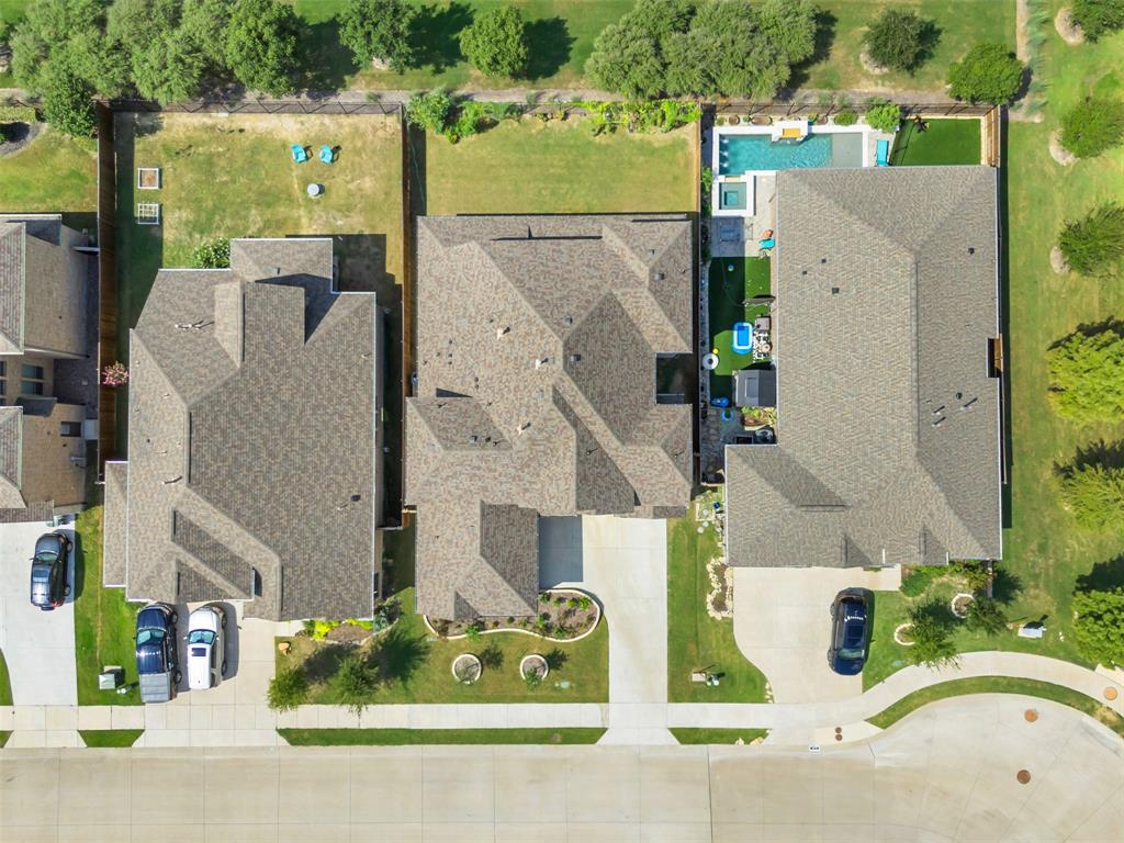 3511 Solaro Lane Rockwall, TX 75087 - Photo 37 of 40 aerial view of a house with a swimming pool