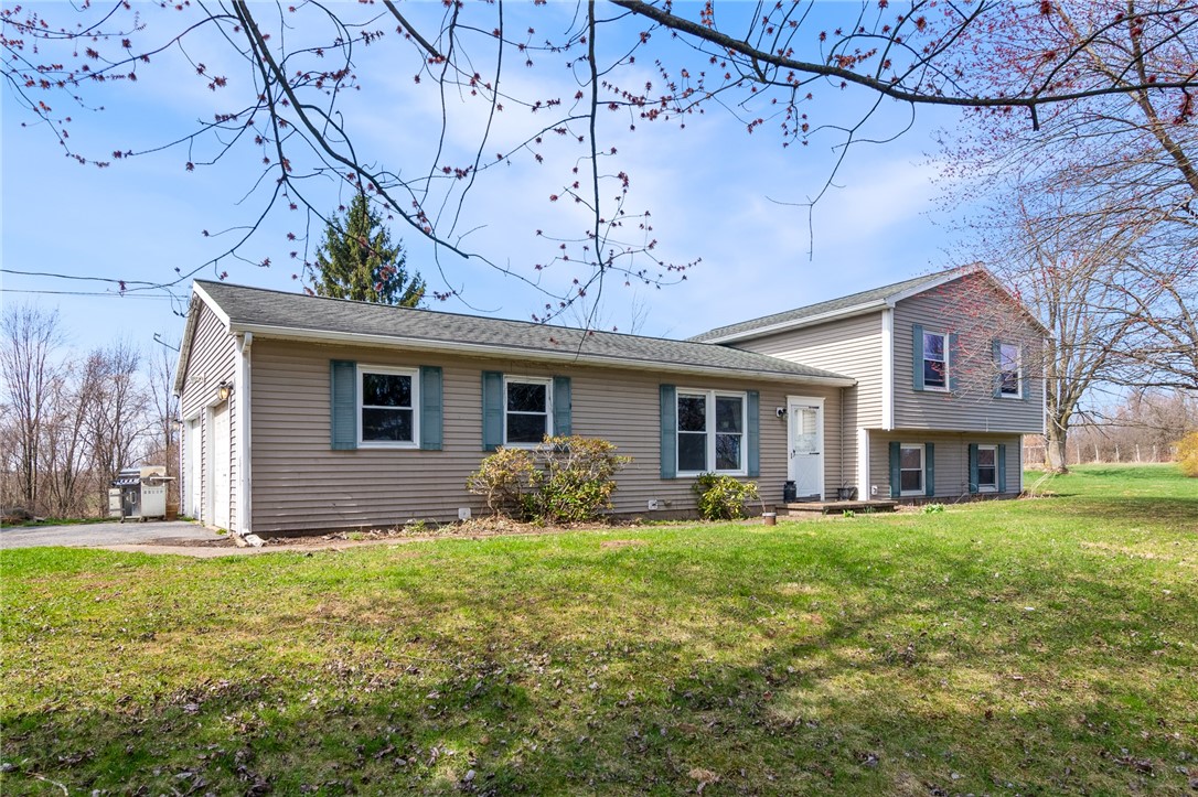 497 Hartnagle Road Arcadia, NY 14513 - Photo 2 of 49 The front view - WAYYYYY BACK OFF THE ROAD!!