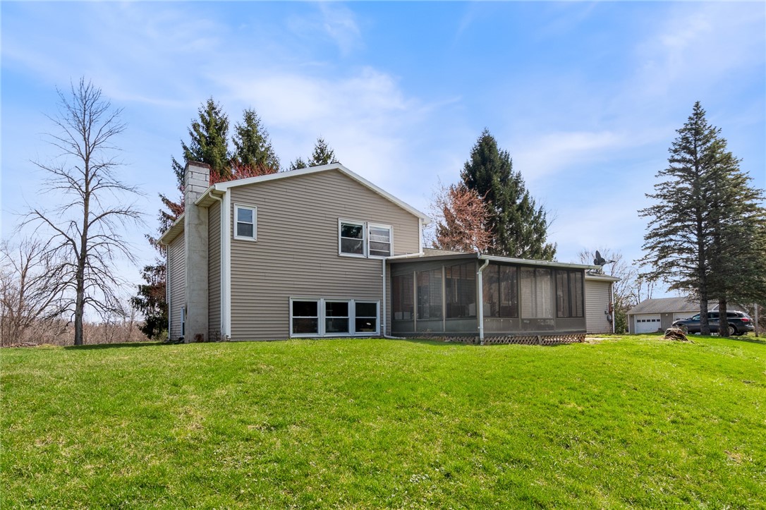 497 Hartnagle Road Arcadia, NY 14513 - Photo 39 of 49 The REAR VIEW - LOOK AT ALL THAT window space for