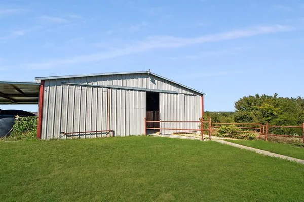 a view of a bike garage