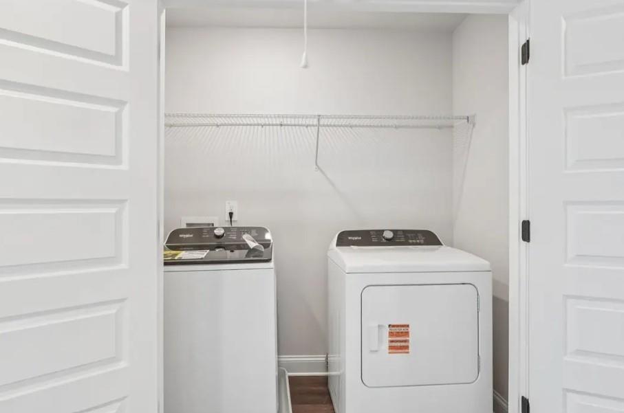 6060 Molo Lane Cumming, GA 30041 - Photo 7 of 14 a utility room with dryer and washer