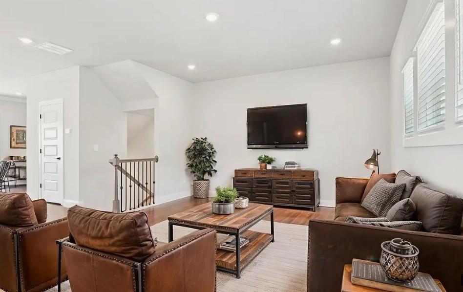 6060 Molo Lane Cumming, GA 30041 - Photo 9 of 14 a living room with furniture and a flat screen tv
