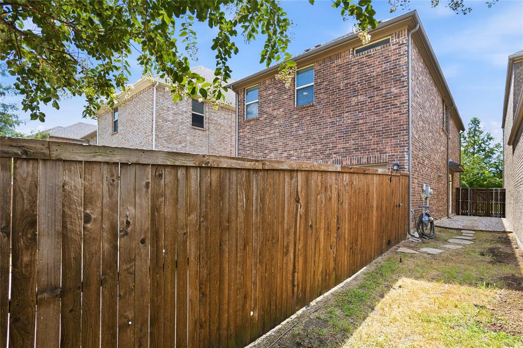 1438 Pebble Way Allen, TX 75013 - Photo 22 of 26 Low Maintenance yard brand new sod to be laid 11th of July