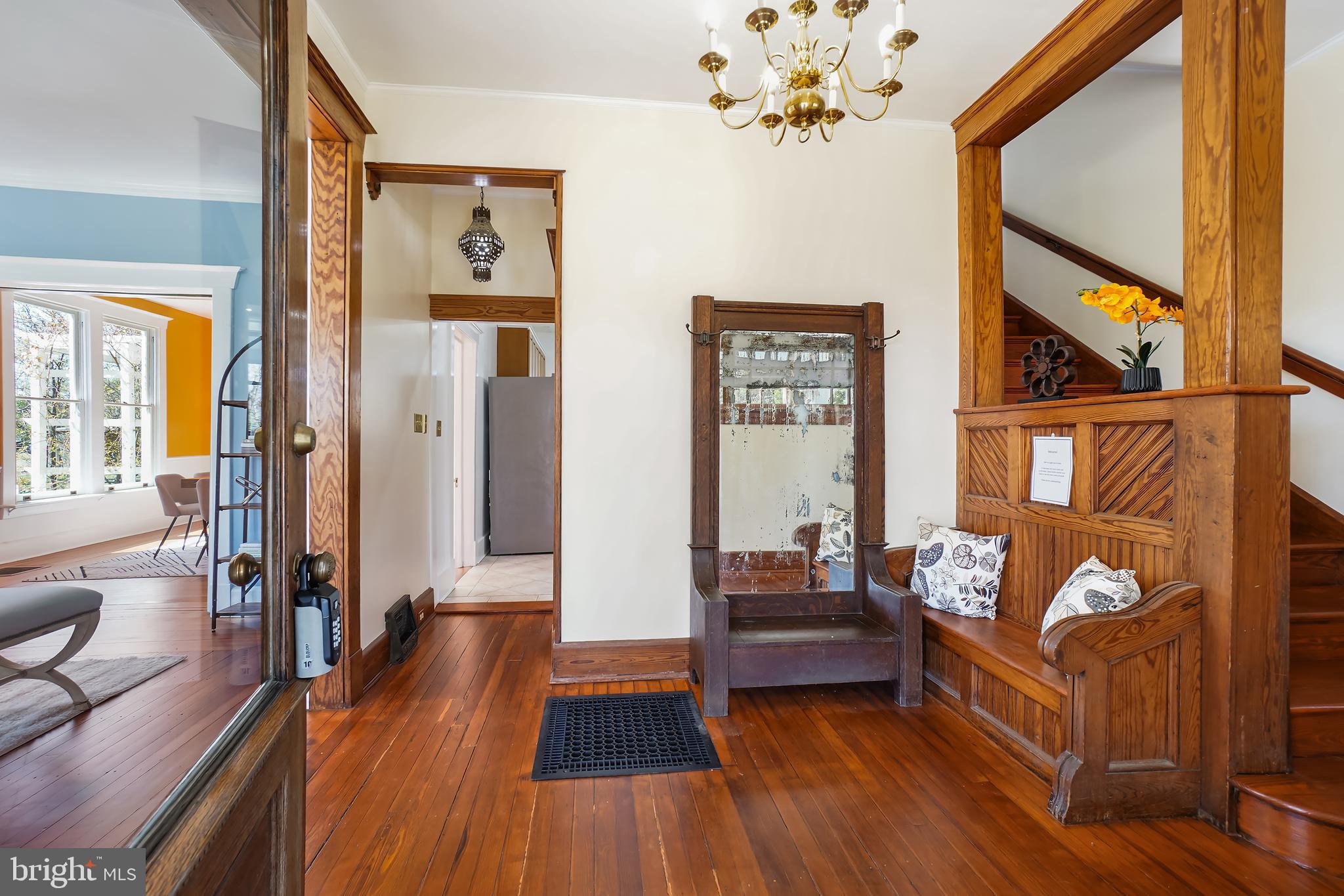 7212 Blair Road Northwest Washington, DC 20012 - Photo 4 of 55 Entry Foyer with a Built-In Bench