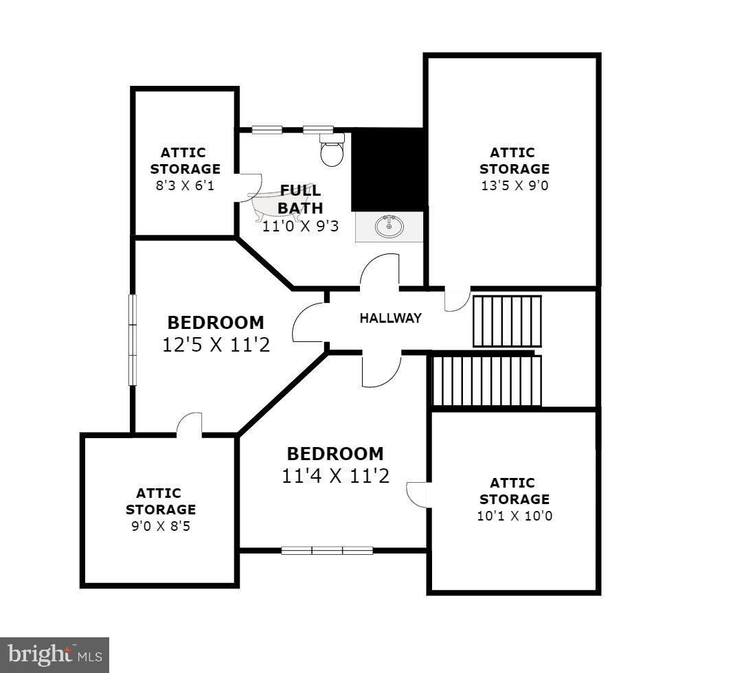 7212 Blair Road Northwest Washington, DC 20012 - Photo 54 of 55 Third Level Floor Plan