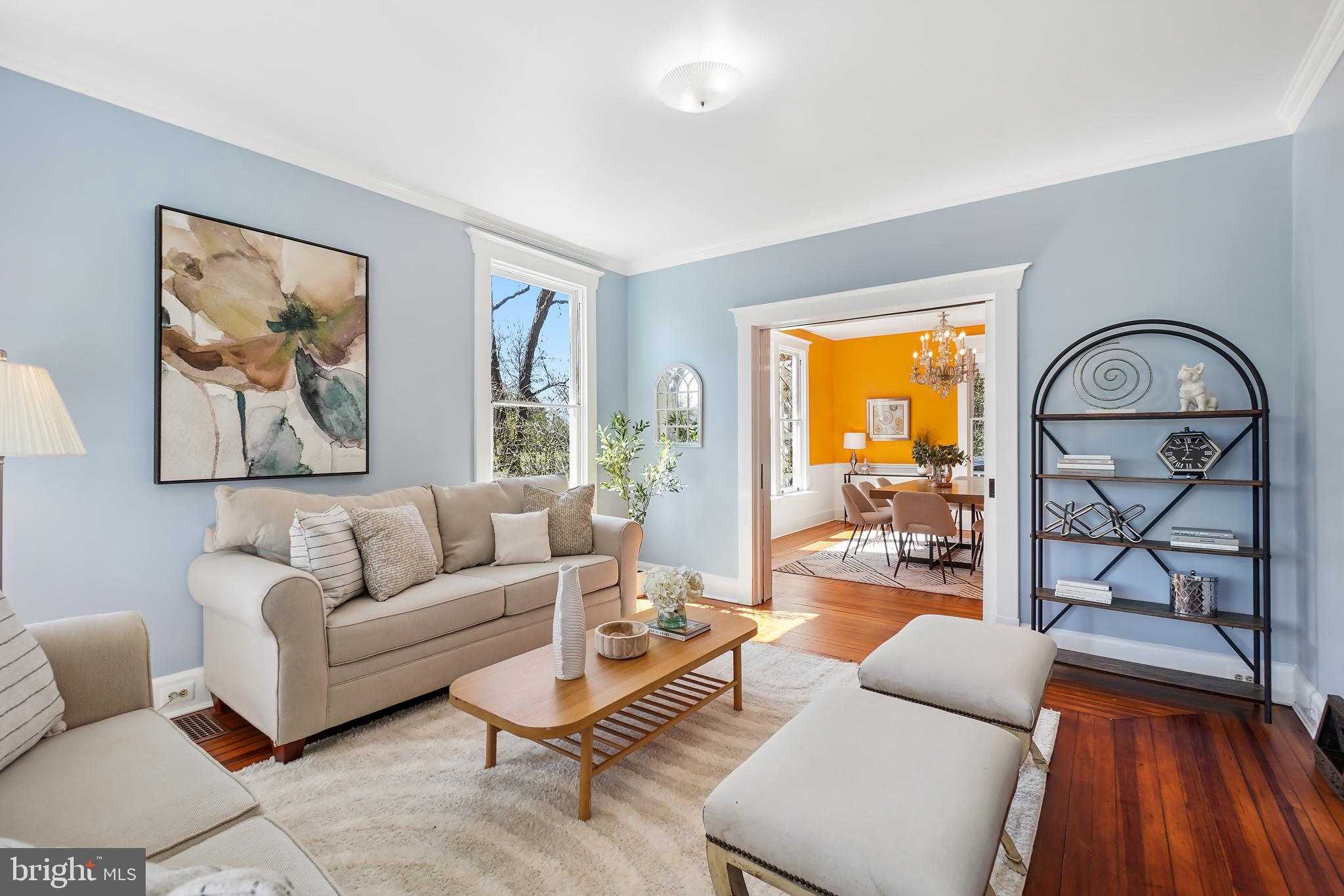 7212 Blair Road Northwest Washington, DC 20012 - Photo 7 of 55 Living Room with Crown Molding