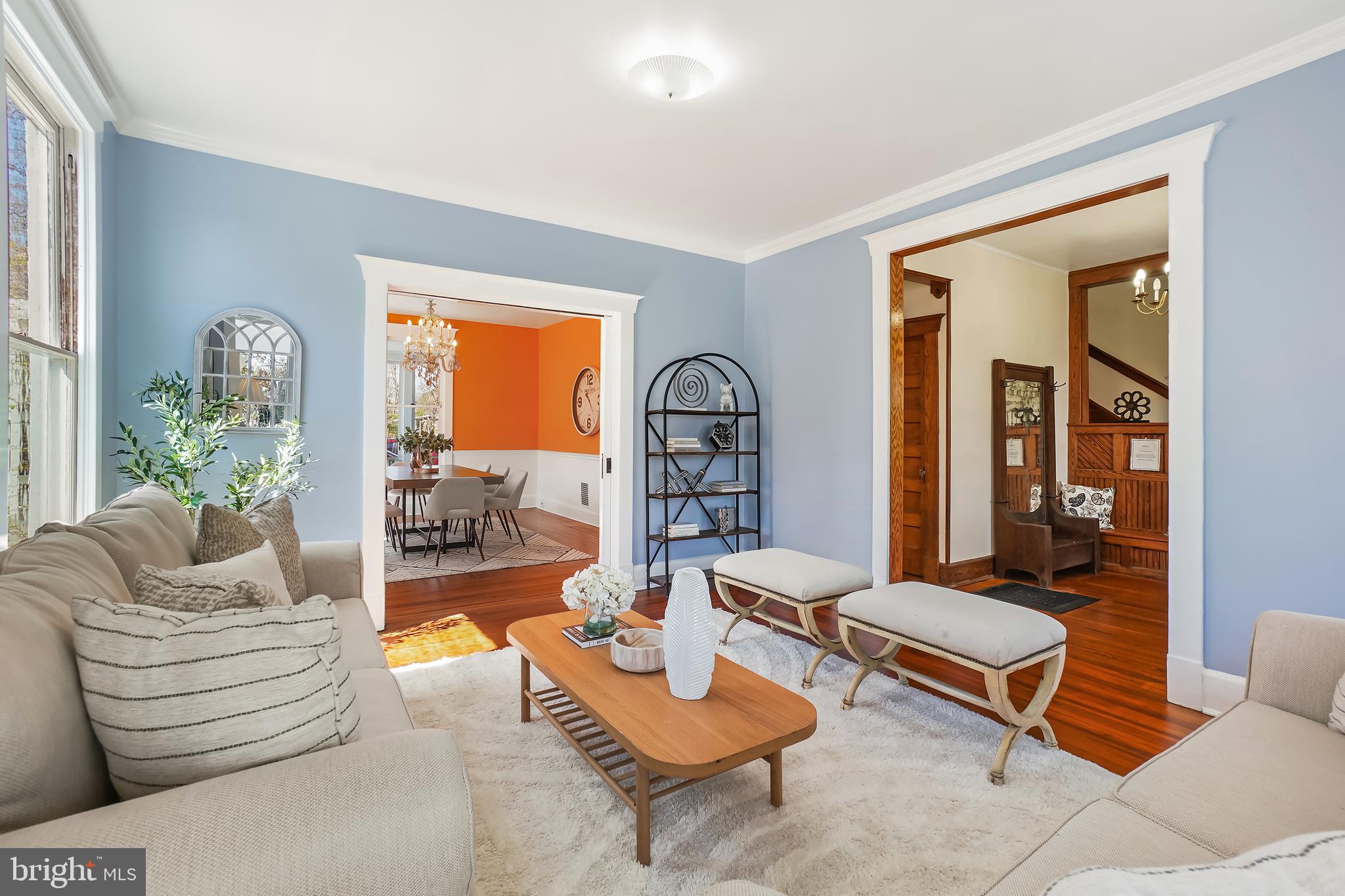 7212 Blair Road Northwest Washington, DC 20012 - Photo 8 of 55 Living Room Opens to the Dining Room