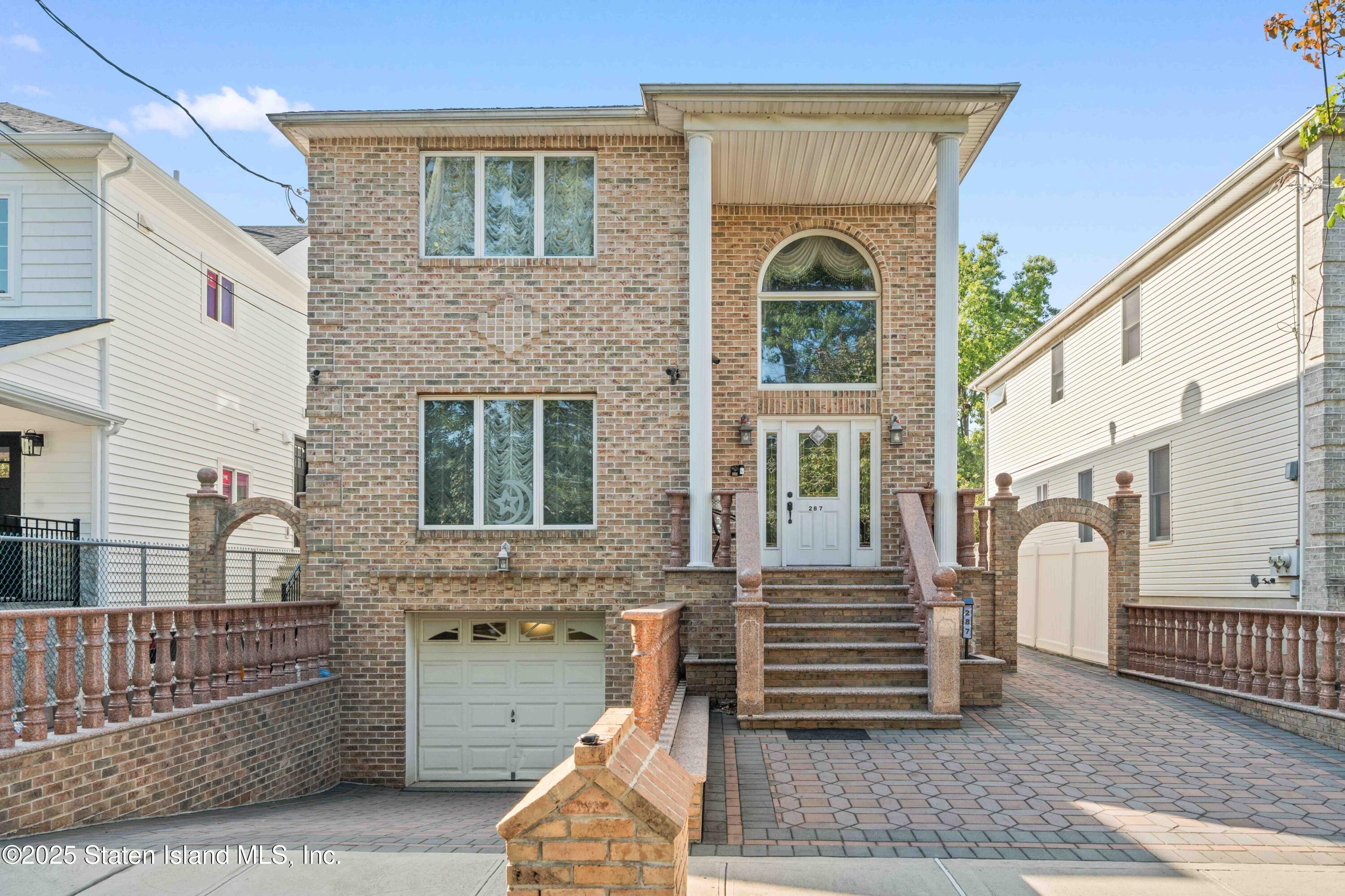 a view of front door of house