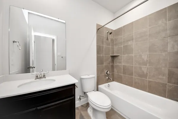 a house view with a garden space