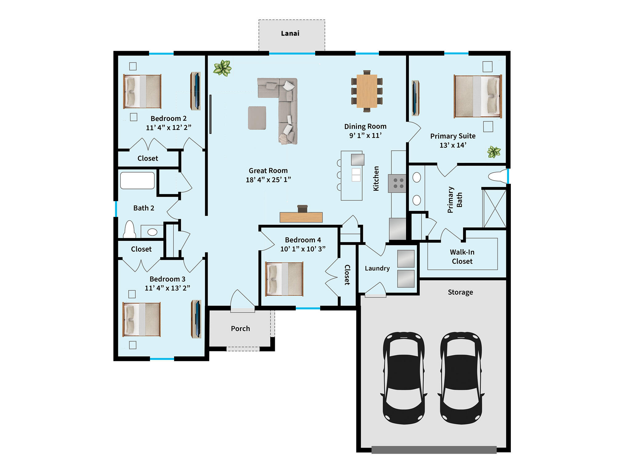 1589 Madison Road Northwest Palm Bay, FL 32907 - Photo 24 of 24 Floor plan