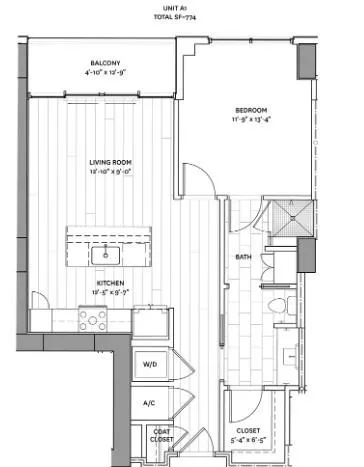 $2,175 | 1000 Park Avenue Northeast, Unit 511, Atlanta, GA 30326