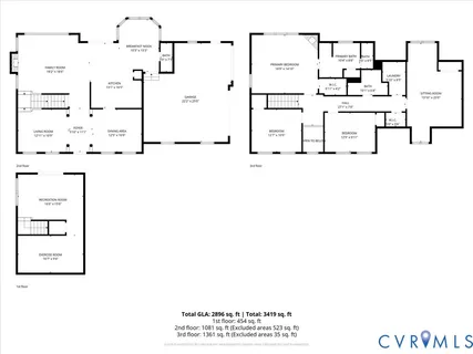$640,950 | 2967 Willow Trace Lane, Sandy Hook, VA 23153