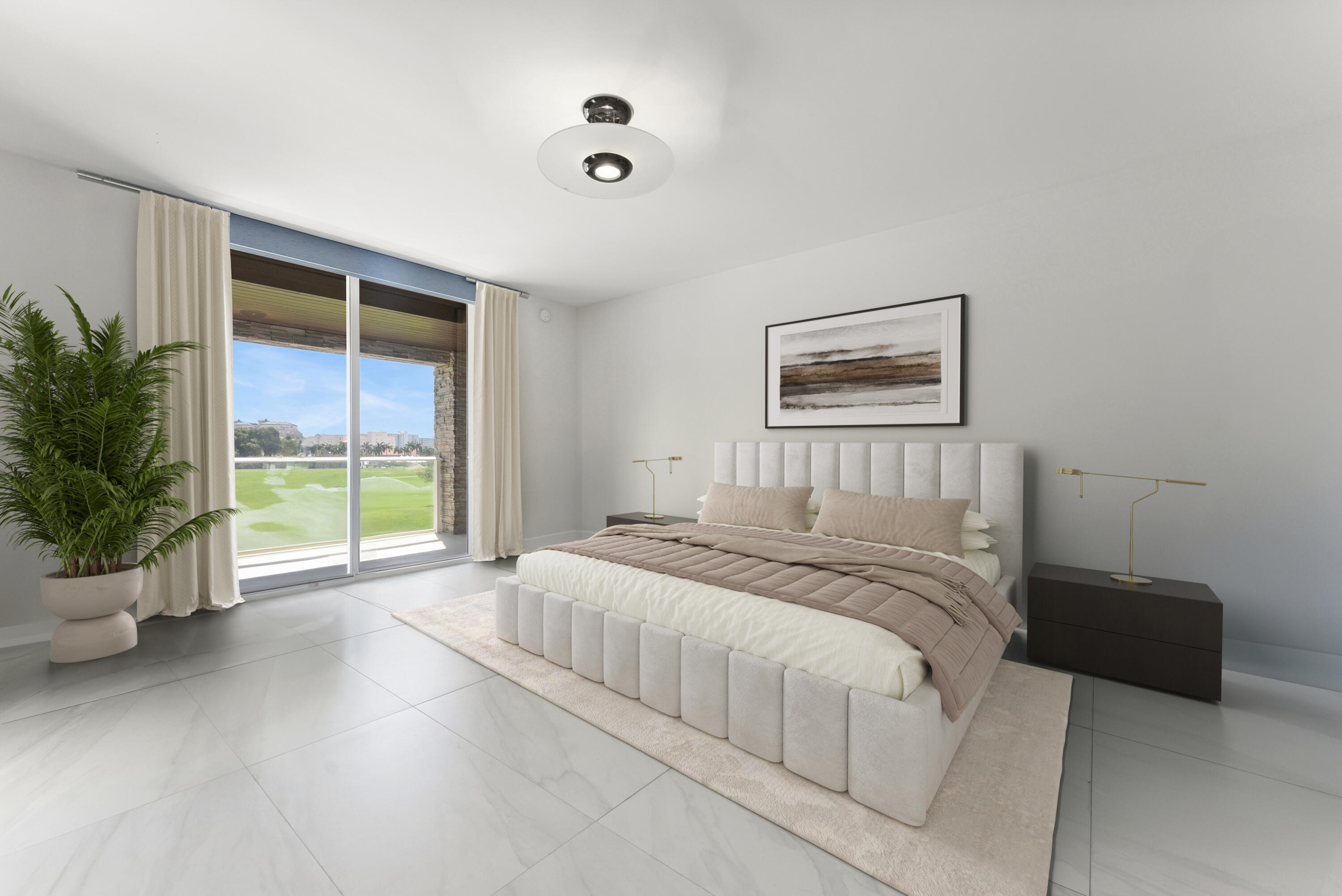 210 Southeast Mizner Boulevard, Unit 301 Boca Raton, FL 33432 - Photo 20 of 66 a bed sitting in a spacious bedroom next to a window