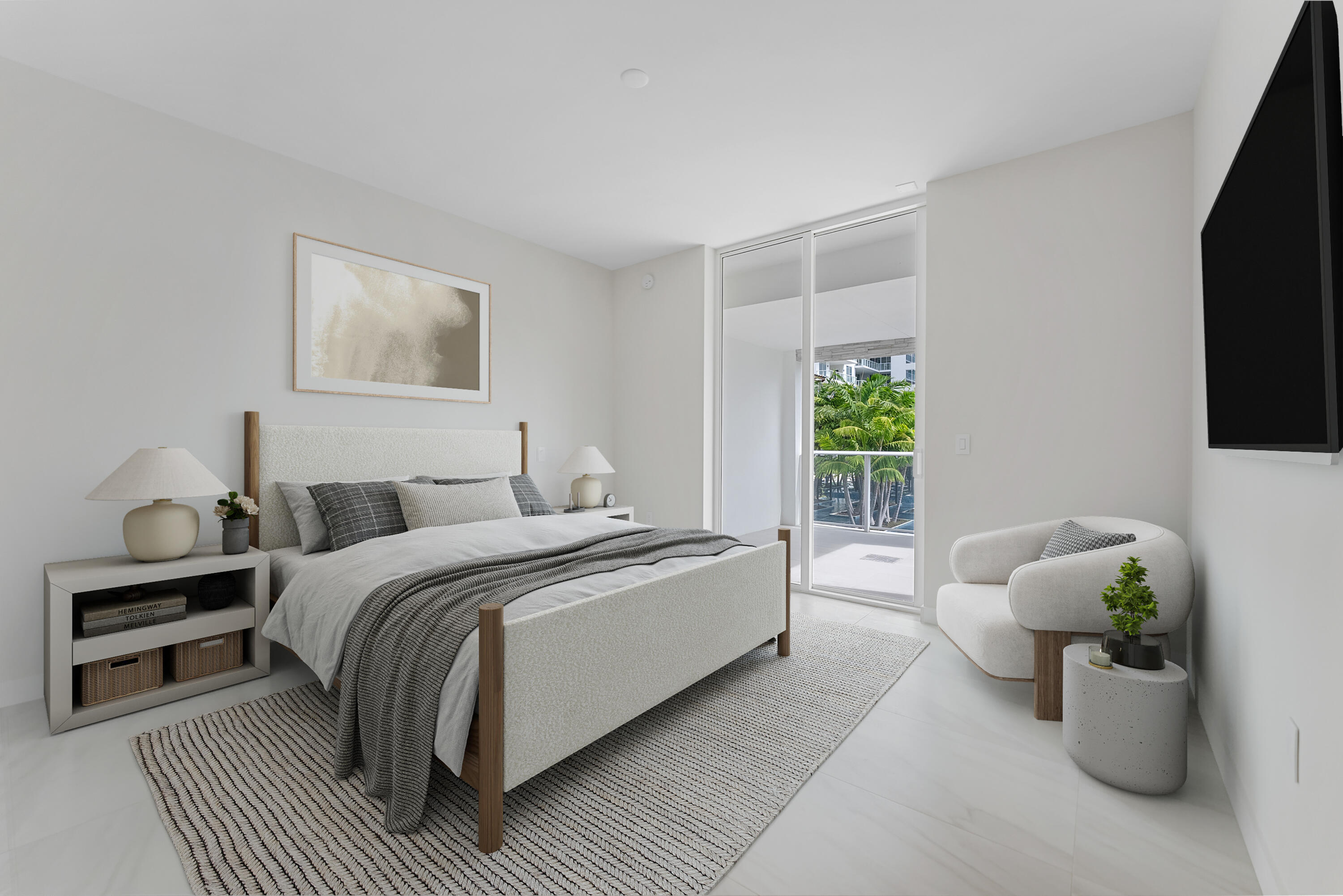 210 Southeast Mizner Boulevard, Unit 301 Boca Raton, FL 33432 - Photo 22 of 66 a bedroom with a bed and a window