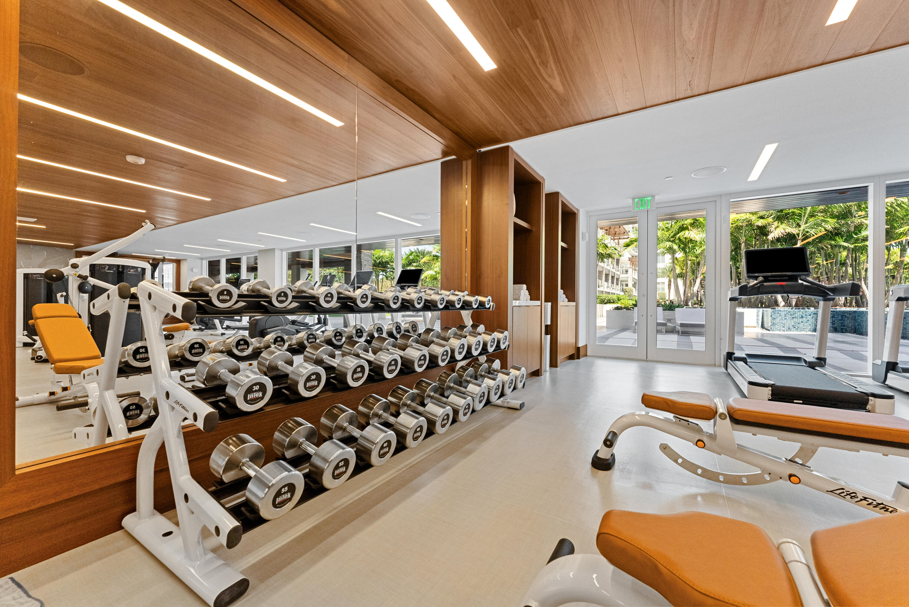 210 Southeast Mizner Boulevard, Unit 301 Boca Raton, FL 33432 - Photo 33 of 66 a view of a room with gym equipment