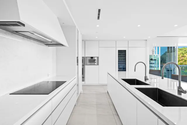 a view of an ocean from a balcony