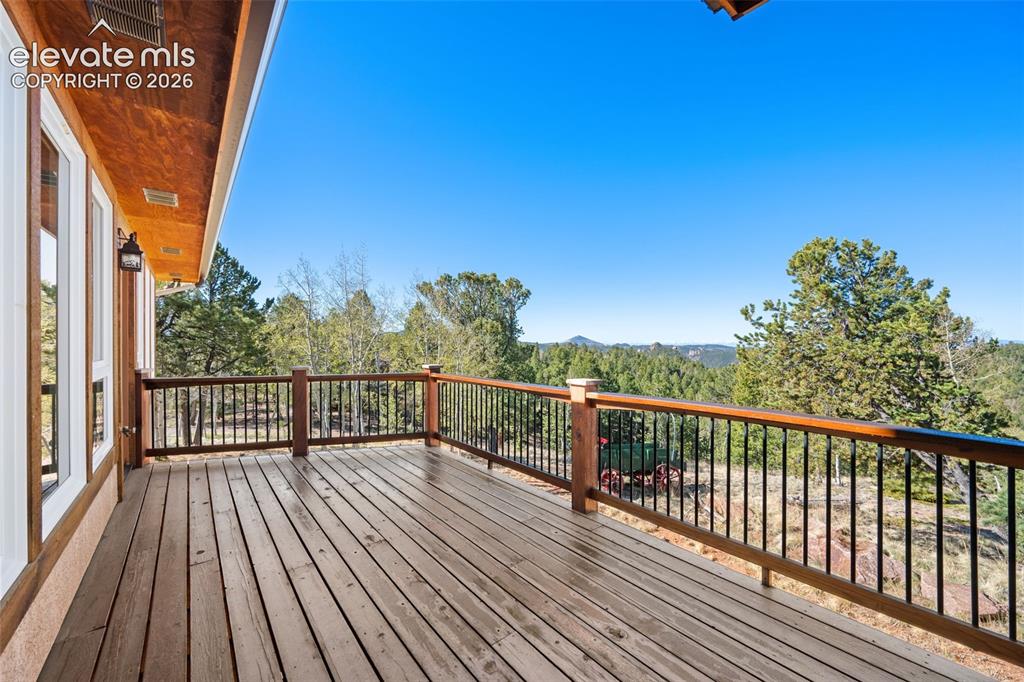 131 Paradiso Road Divide, CO 80814 - Photo 41 of 50 a view of balcony with wooden floor