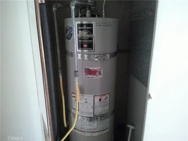 a view of water heater room