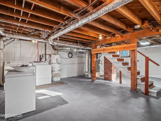 a view of a storage room