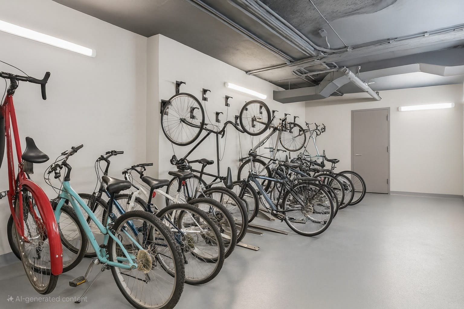 609 West 137th Street, Unit 26 Manhattan, NY 10031 - Photo 17 of 21 a view of a room with rack on the wall