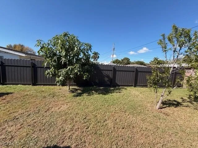 a backyard of a house