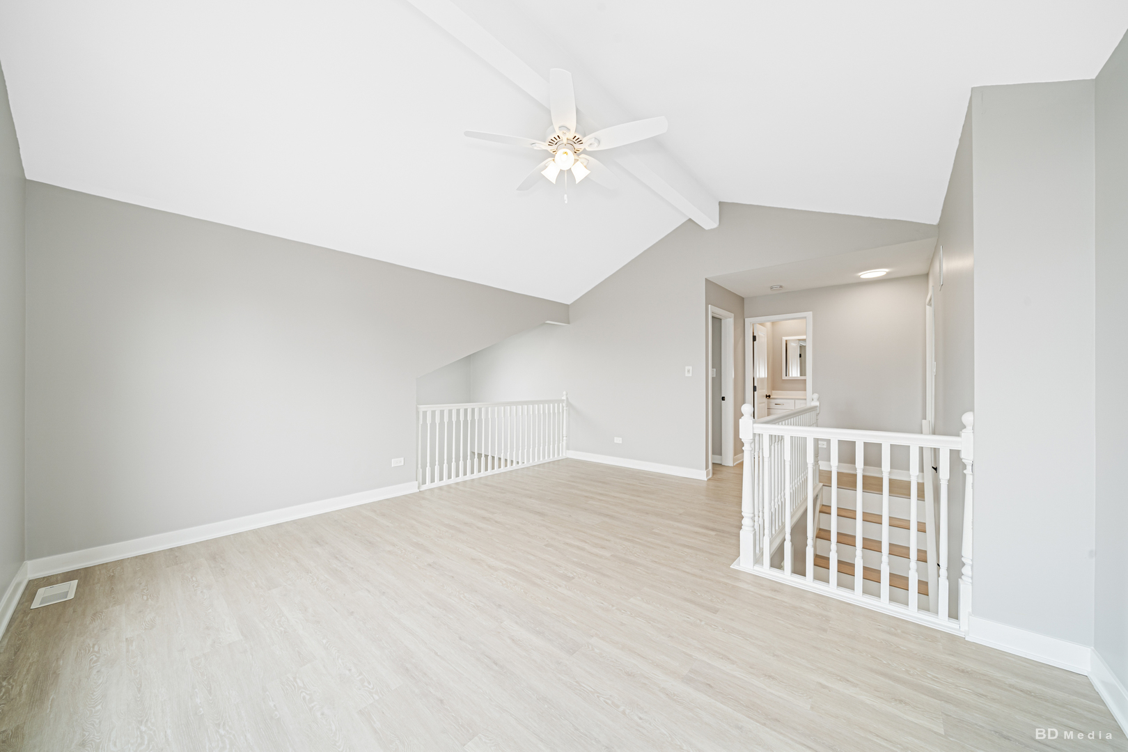 7422 Terrace Drive Justice, IL 60458 - Photo 13 of 23 a view of an empty room with wooden floor and a window