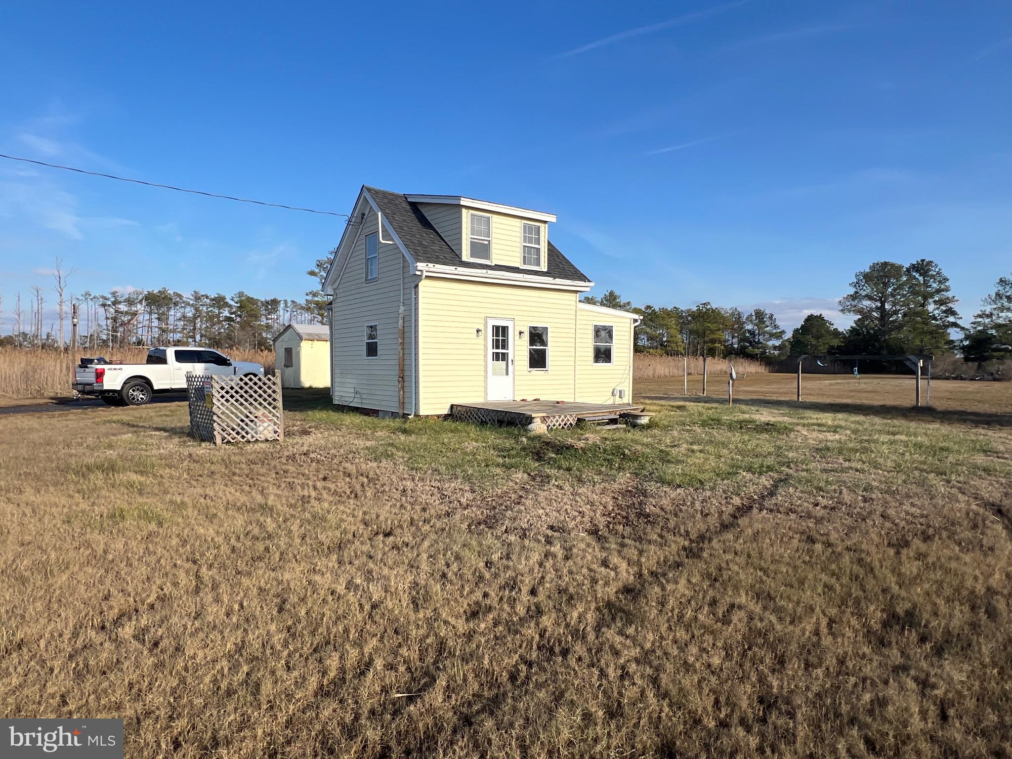 a view of a house with a outdoor space