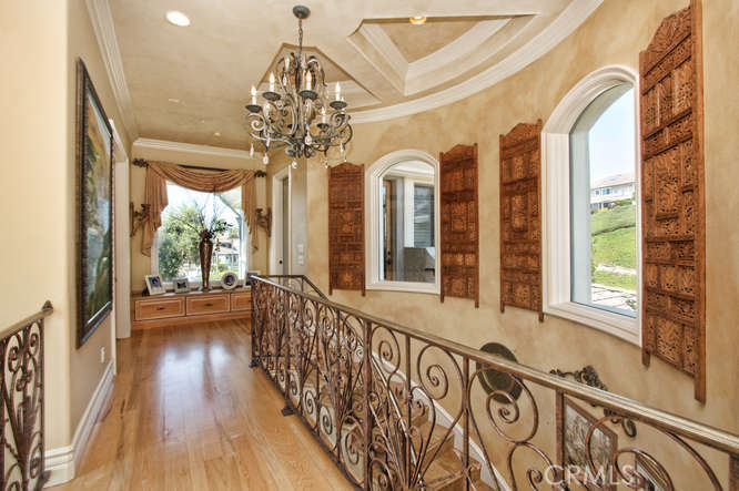 2009 Via Teca San Clemente, CA 92673 - Photo 27 of 52 Upstairs gallery with decorative iron staircase