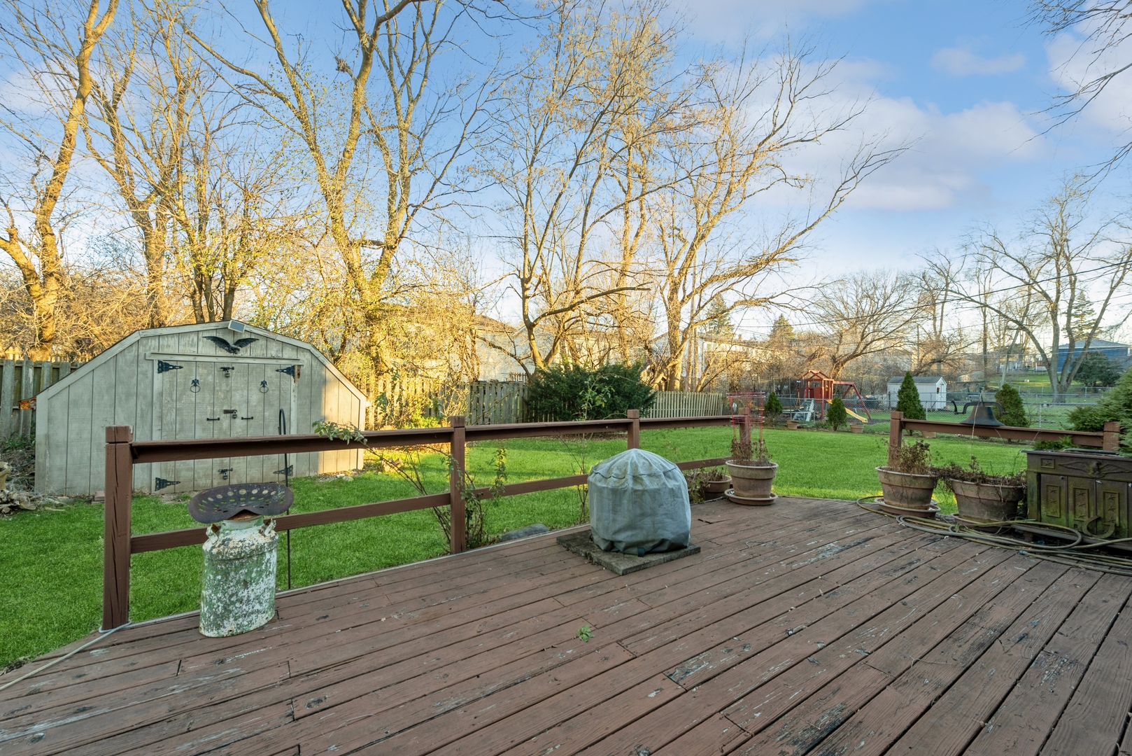2507 Crystal Lake Road Cary, IL 60013 - Photo 16 of 18 a view of backyard with wooden floor
